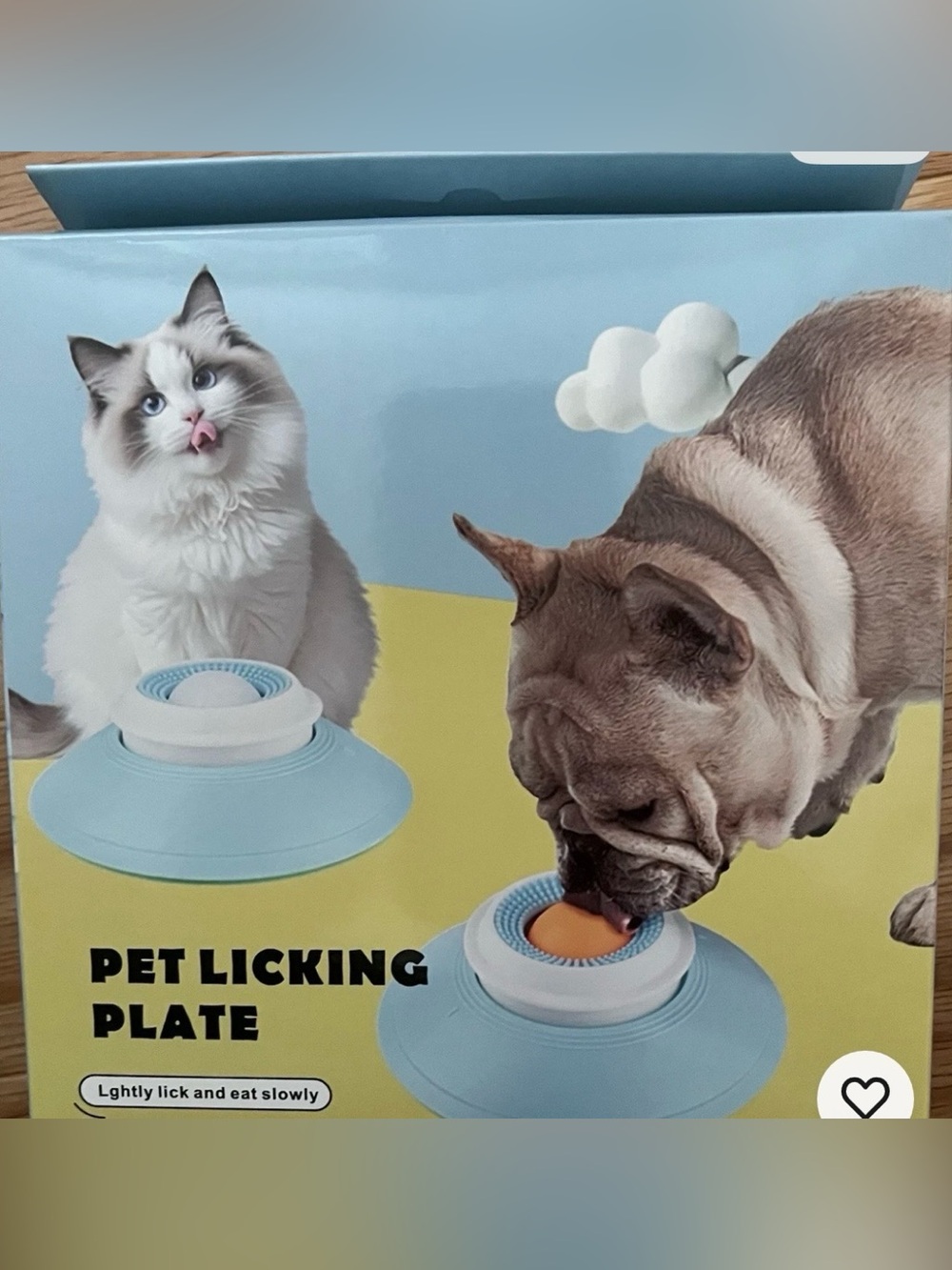 3 Pet Licking Plate for Cats and Dogs - Blue